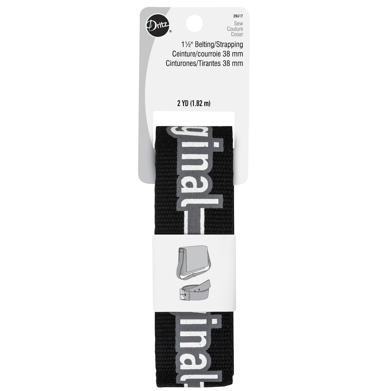 Dritz® 1.5" Black "Original" Polyester Belting/Strapping